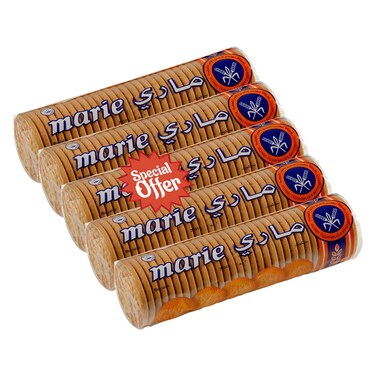 Kuwait Flour Mills &amp; Bakeries Co. Marie Biscuits, 200g Pack of 5