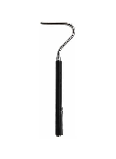 B&amp;K Snake Capture Hook, Telescoping Snake Handling Tool Reptile Capture Hook Stainless Steel Portable Snake Tongs for Catching Handling Grabber Pet Snake 16.5cm~68cm (Black)