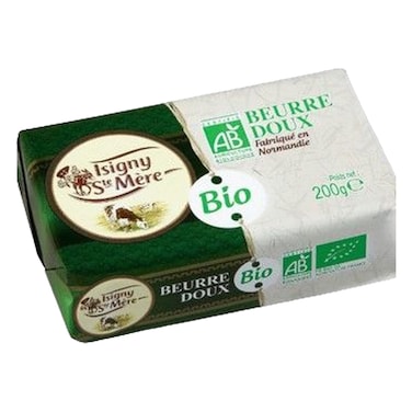 Isigny Ste Mere Organic Unsalted Butter, 200g