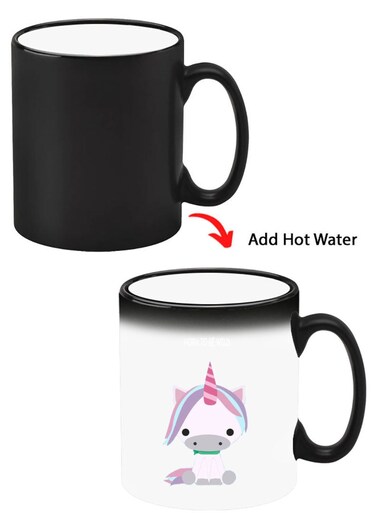 Color Changing Heat Sensitive Ceramic Mug, Image Revealed When HOT Liquid is Added! born-to-be-wild