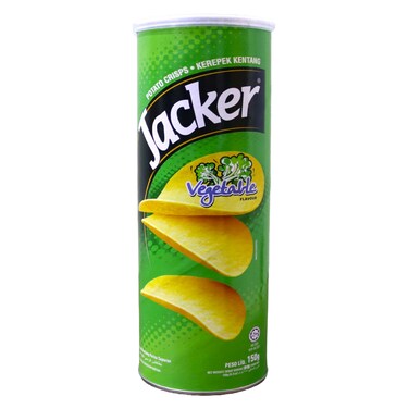 Jacker Vegetable Flavour Potato Crisps, 160g