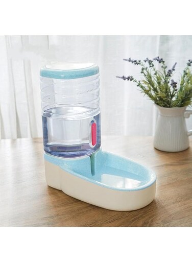 Nagolee Automatic Pet Food Dispenser, Water Dispenser, Pet Automatic Feeder Water Station, 3.8L large capacity water dispenser (Blue)