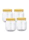 SUNPET Leakproof 1000ml Round Container Pack of 4pcs