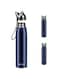 ELECDON Cute Cat Water Bottle, Stainless Steel Insulated Water Bottles Thermos Vacuum Travel Coffee Mug for Kids Girls Women Leak-proof Cat Insulated Water Bottle, 320 ml/10.8 oz (Blue)
