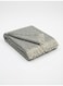 130 x 160 cm Cotton Charcoal Grey Honeycomb Throw Blanket for Sofa, Cozy 400GSM Waffle Weave Decorative Bed Runner Boho Fringe Couch Cover and Travel Mat