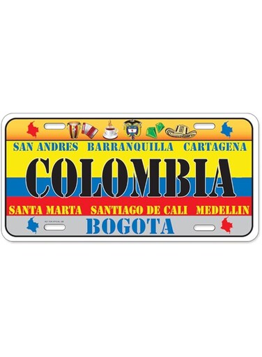 Dimension 9 Home Decorative Plates, Colombia