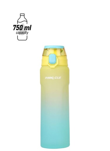 Pinnacle Wave Hydration Bottle 750Ml   Leak-Proof Water Bottle with Protein Shaker - Ideal for Gym, School, and Outdoor Sports - Green