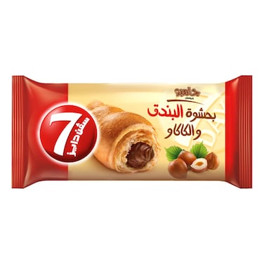 7 Days Jumbo Croissant with Hazelnut and Cocoa Filling, 100g