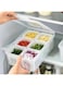 KITCH&amp;KEY,Food Storage Box With Lid and 6 Compartments, Fridge storage &amp;container, Food Storage Containers, Fridge Organizer, BPA free plastic storage box, Air tight meal prep Storage container