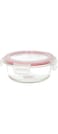 Delcasa Brs Round Glass Airtight Container, 0.4 Liter, DC1431