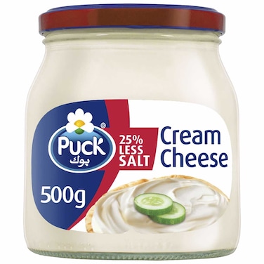 Puck Low Salt Cream Cheese Spread Jar, 500g