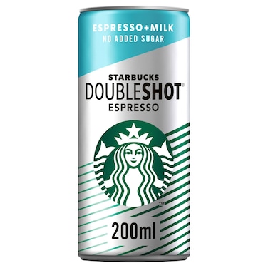 Starbucks No Added Sugar Doubleshot Coffee Drink, 200ml