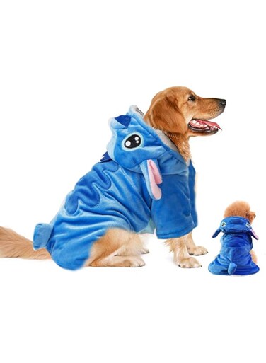 Gimilife Dog Costume, Dog Hoodie, Dog Halloween Costume Pet Xmas Pajamas Outfit, Pet Coat Cartoon Costumes for Small Medium Large Dogs and Cats for Halloween Christmas and Winter -M