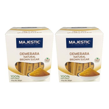 Majestic Brown Sugar Sticks 350g Pack of 2