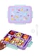 Bento Box, Lunch Box 1200 ML, 4 Compartments Leak Proof Balanced Meal Bento Box, Insulated Lunch Box for Kids and Adults with Utensils and Sauce Box, for School, Office Picnics and Travel(Purple)