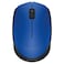Logitech M171 Wireless Mouse with USB Receiver, Blue