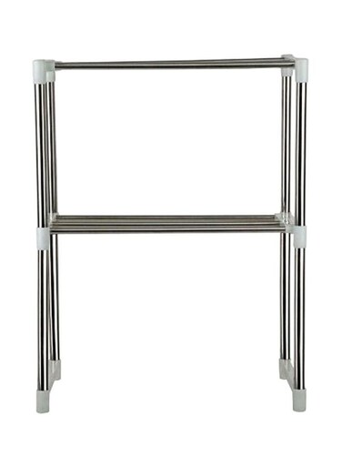 Multi-Functional Stand Silver/White 25x60.5cm