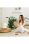 Cute cloud humidifier &amp; diffuser with waterfall lamp for relaxing, sleeping, and mood lighting.