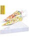 Excefore Sweet Cone Bags, 150pcs Cellophane Bags Sweet Bags with Twist Ties, Plastic Sweetie Cones Bags Clear Sweet Cone Bags and Ties for Snacks Popcorn Chocolates Candy Party(11.8&quot; X 6.3&quot;)