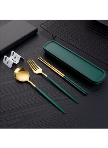 Chopsticks Spoon Fork Set Portable Cutlery Set With Box