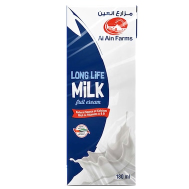 العين حليب مبستر كامل الدسم 180 ملل، حزمة من 6
