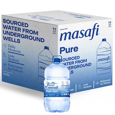 Masafi Pure Drinking Water 5L Pack of 4