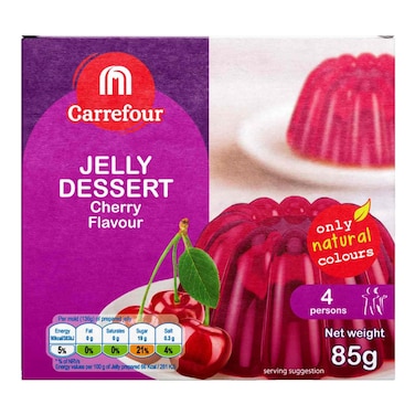 كارفور حلوى جيلي بنكهة الكرز 85 غرام