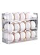Egg Storage Organizer Anti-Slipping Household Egg Containers Boxes Special-purpose Kitchen Gadgets for Refrigerator Side Door (Transparent)