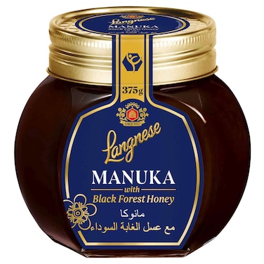 لانجنيز مانوكا مع عسل الغابة السوداء 375 غرام