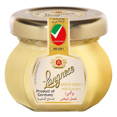 Langnese Mild and Creamy White Honey, 33.3g