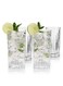 4PCS glass, 430ml crystal clear water cup for cocktails, juices, iced coffee, perfect for family bars, parties and gifts
