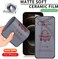 Muzz IPhone 11 Matte Privacy Ceramic Screen Protector Film, 2-Pack, Anti-Spy, Full Adhesive, Flexible, for iPhone 11 5G (iPhone 11)