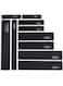 mersa Knife Edge Guards Abrasion Resistant - ABS Plastic - Non-Toxic,10 Pieces - (Black)