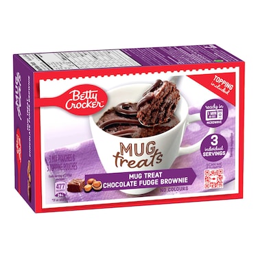 Betty Crocker Mug Treat Fudge Brownie Mix, 300g