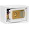 Rubik Safe Box with Digital Pin Code and Key Lock for Home Office Money Jewelry Passport Safety (20x31x20cm) White