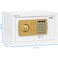 Rubik Safe Box with Digital Pin Code and Key Lock for Home Office Money Jewelry Passport Safety (20x31x20cm) White