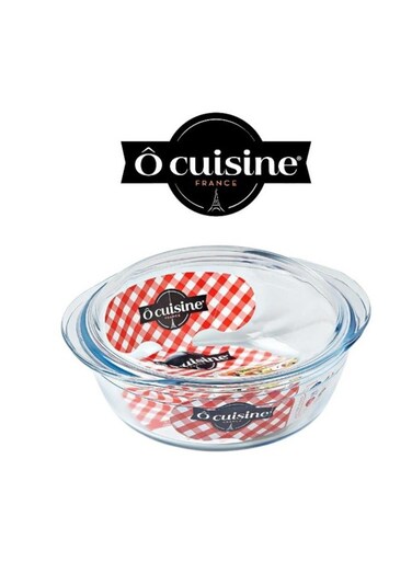 Ocuisine&Acirc;&reg; 2.3L Round Casserole with Glass Lid - Borosilicate Glass, Oven Safe, Scratch &amp; Stain Resistant