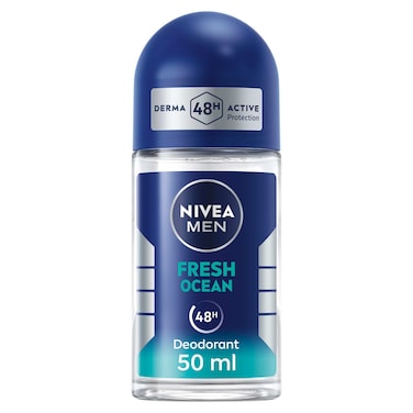 نيفيا للرجال مزيل عرق ببكرة دوارة  للرجال برائحة المحيط العليلة العطرية 50 ملل