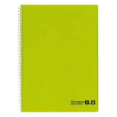 Sept Couleur Notebook Green A4 80 Sheet