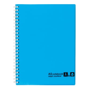 Sept Couleur Notebook Light Blue A5 80 Sheet
