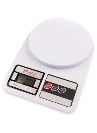 Dubai Gallery Electronic Kitchen Scales White/Black