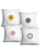 BonaBasics, 4 Pieces Decorative Pillow Cover,standard cushion,printed  45x45 cm  100% Polyester, designed and manufactured in Turkey