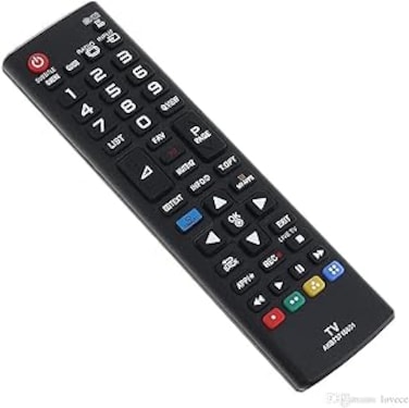 Black Color Tv Remote Control, Remote Control Replacement Controller Compatible With Replacement LG AKB73715601 AKB73715646 Remote Control for LG LED LCD Plasma 3D Smart TVs