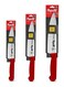 3-Piece Chef Knife Set &acirc;&euro;&ldquo; 6-Inch, 8-Inch &amp; 10-Inch High Carbon Stainless Steel Knives, Razor-Sharp Edge, Ergonomic Non-Slip Handle, Safe Bolster &amp; Heel, Precision Cutting for Slicing, Chopping &amp; Dicing &acirc;&euro;&ldquo; Dishwasher Safe, Red
