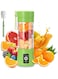 ALMEKAQUZ Portable Blender with Brush,Electric USB Juicer Blender, High Speed Mini Blender Portable Blender For Shakes and Smoothies,Juice,380ml, Six Blades Great for Mixing (Green)
