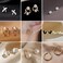 Temperament Ladies Light Luxury Pearl Double Layer Earrings Diamond Earrings, Specification:EH1628