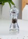 6-Inch Clear Acrylic Pepper Mill and Manual Pepper Grinder With Adjustable Ceramic Grinders, Refillable Salt and Spice Shaker Seasoning Tool for Kitchen Cooking