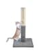 Gluckluz Cat Scratching Post Scratch Tree Scratcher with Toy for Large Small Cats Kittens with Toy Sisal Furniture Protector (Grey)