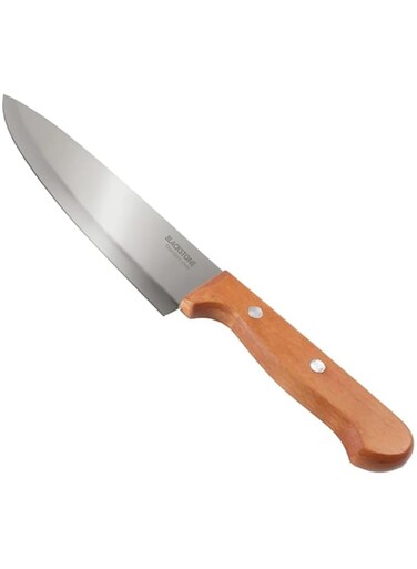 Blackstone 7-Inch Wooden Handle Chef Knife &ndash; Precision Craftsmanship from China (7 Inches)