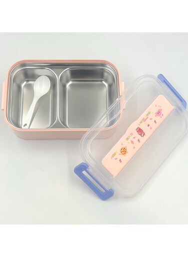 Insulated Air Tight Lunch Box for Warm Food Stainless Steel Container Lunch Box Tiffin Box Snacks Box Pink